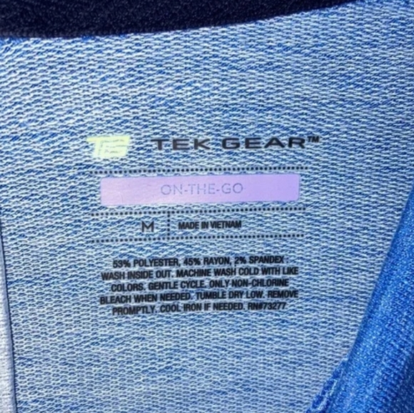 Tek Gear zip-back tie neck sweatshirt jacket - Picture 2 of 9